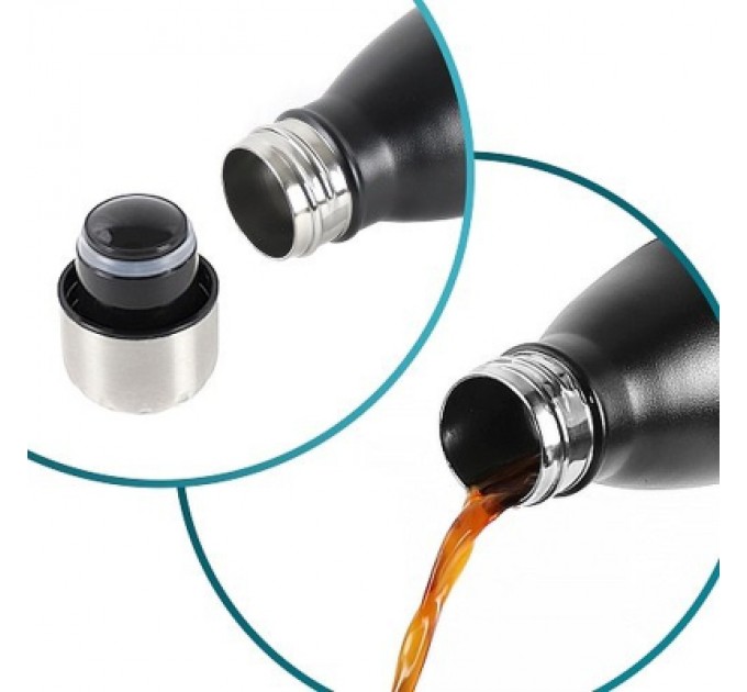 Tavialo Термокружка Tavialo 1 л матовий чорний колір (191010101)