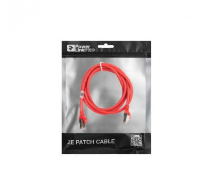 Патч-корд 1.50м S/FTP Cat 6 CU PVC 26AWG 7/0.16 red 2E (2E-PC6SFTPCOP-150RD)