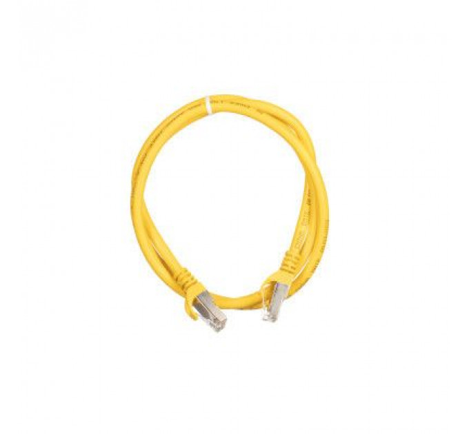 Патч-корд 1м S/FTP Cat 6 CU PVC 26AWG 7/0.16 yellow 2E (2E-PC6SFTPCOP-100YLW)