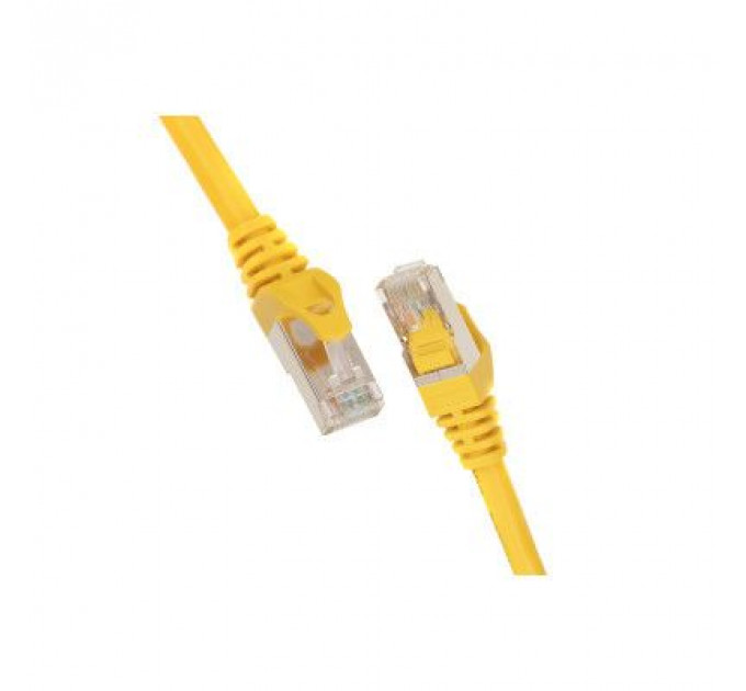 Патч-корд 1м S/FTP Cat 6 CU PVC 26AWG 7/0.16 yellow 2E (2E-PC6SFTPCOP-100YLW)