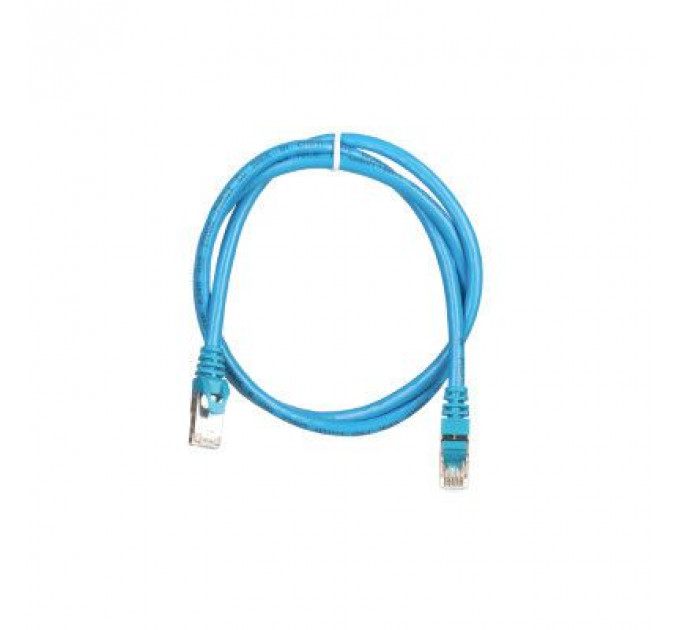 Патч-корд 1м S/FTP Cat 6 CU PVC 26AWG 7/0.16 blue 2E (2E-PC6SFTPCOP-100BL)