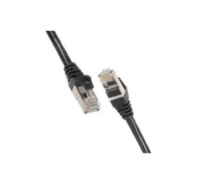 Патч-корд 1м S/FTP Cat 6 CU PVC 26AWG 7/0.16 black 2E (2E-PC6SFTPCOP-100BK)