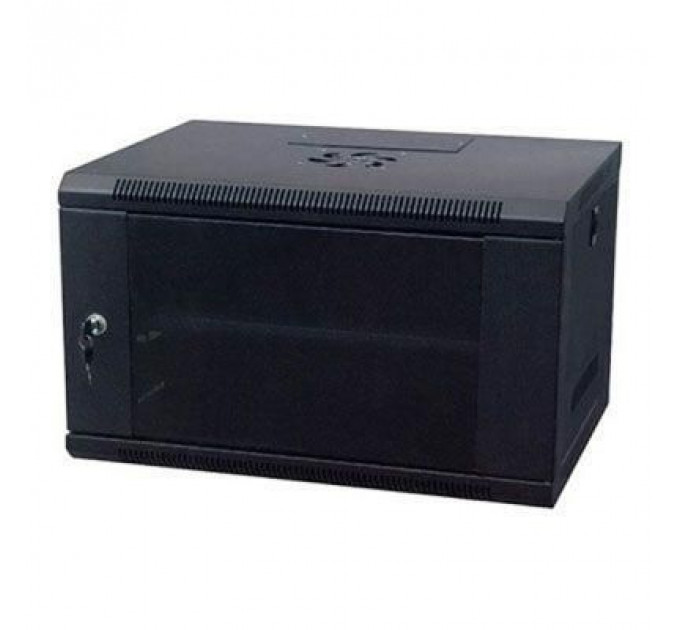 Шафа настінна Kingda 9U 19" 600x600 RAL9004 (KD-007-6609)