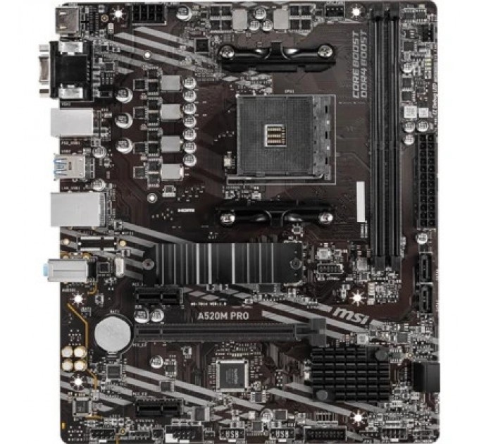MSI Материнська плата MSI A520M PRO