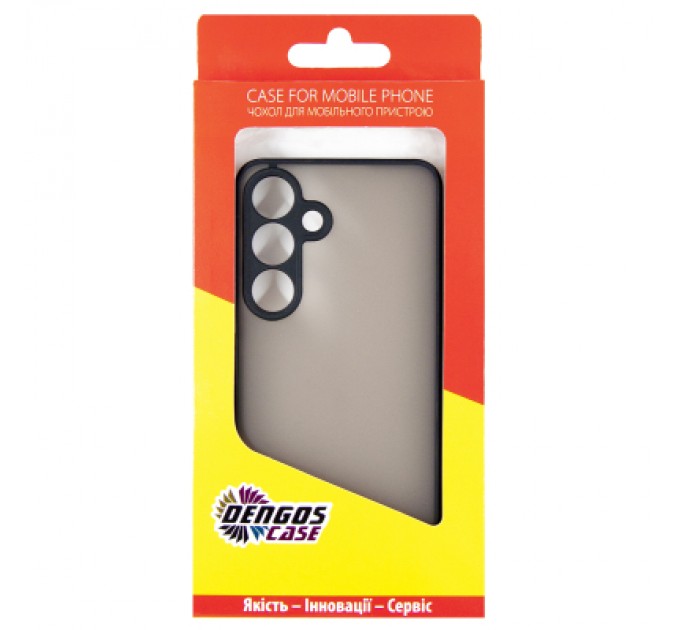 Dengos Чохол до мобільного телефона Dengos Samsung Galaxy S24 Matte + glass Black (DG-KM-109)