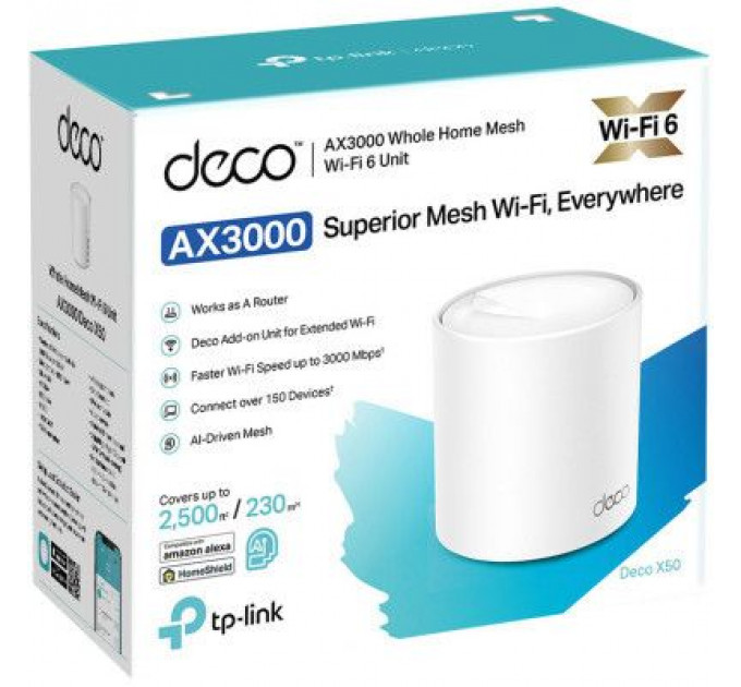 Точка доступу Wi-Fi TP-Link DECO-X50-1-PACK