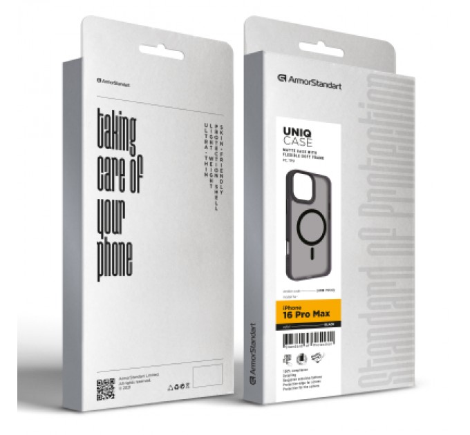 Armorstandart Чохол до мобільного телефона Armorstandart Uniq MagSafe Apple iPhone 16 Pro Max Black (ARM79510)
