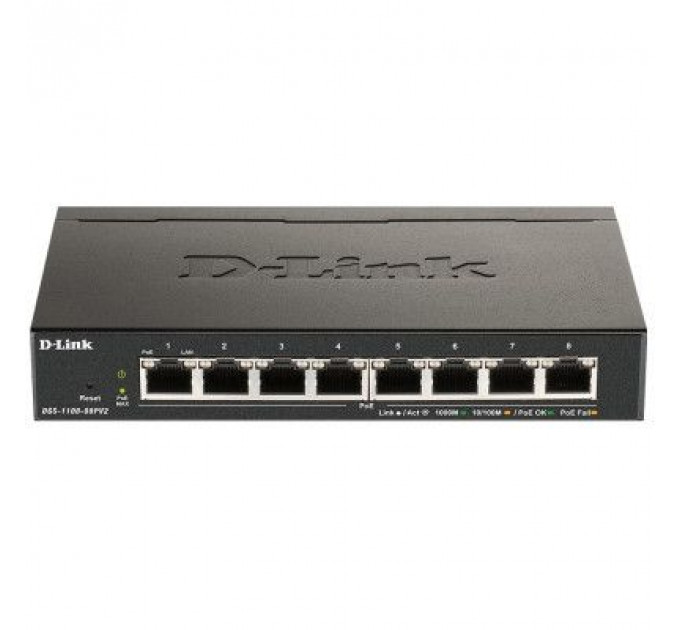 Комутатор мережевий D-Link DGS-1100-08PV2