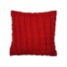 Прованс Подушка Прованс в'язана декоративна Коси червона 33х33 см (027419)