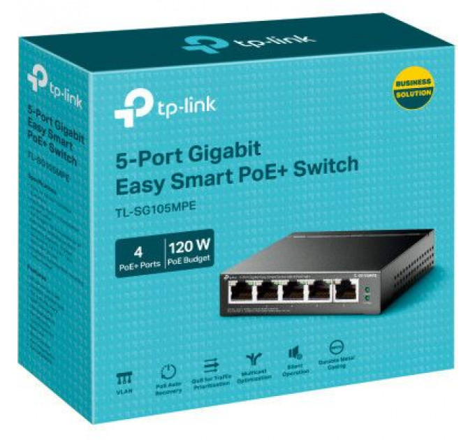 Комутатор мережевий TP-Link TL-SG105MPE