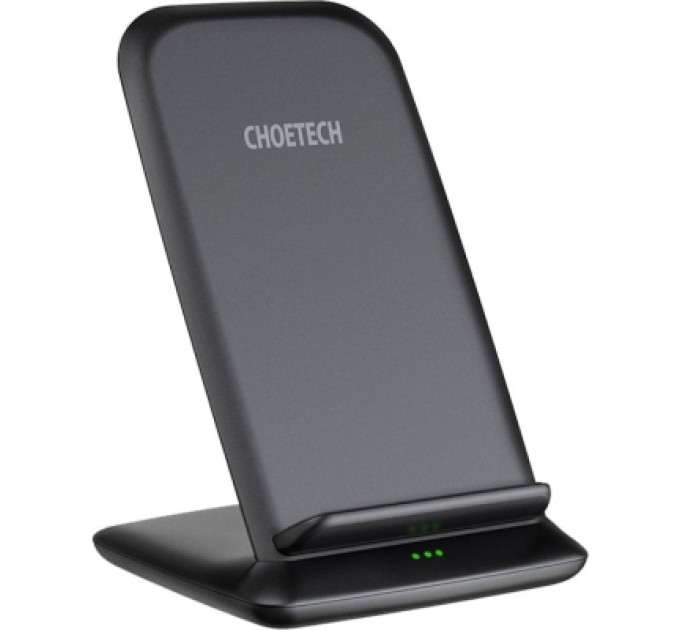 Choetech Зарядний пристрій Choetech 15W Fast Wireless Charging Stand 2coils black (T555-F-BK)