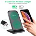 Choetech Зарядний пристрій Choetech 15W Fast Wireless Charging Stand 2coils black (T555-F-BK)