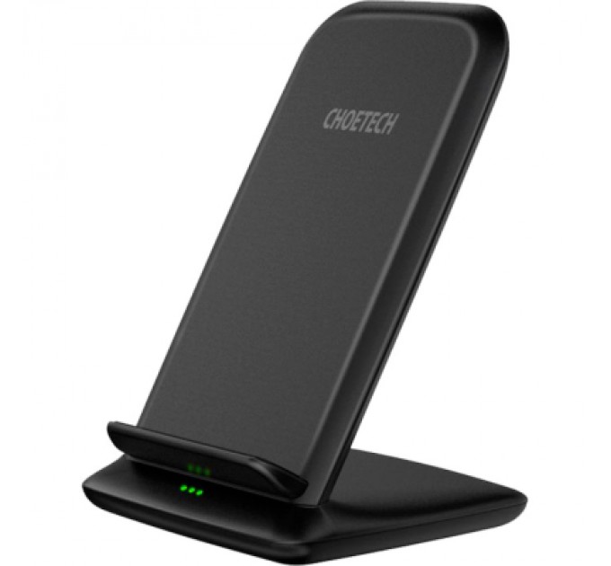 Choetech Зарядний пристрій Choetech 15W Fast Wireless Charging Stand 2coils black (T555-F-BK)