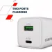 Canyon Зарядний пристрій Canyon CU45AC GaN 45W 1xPD 1xQC EU White (CNS-CUW45AC)