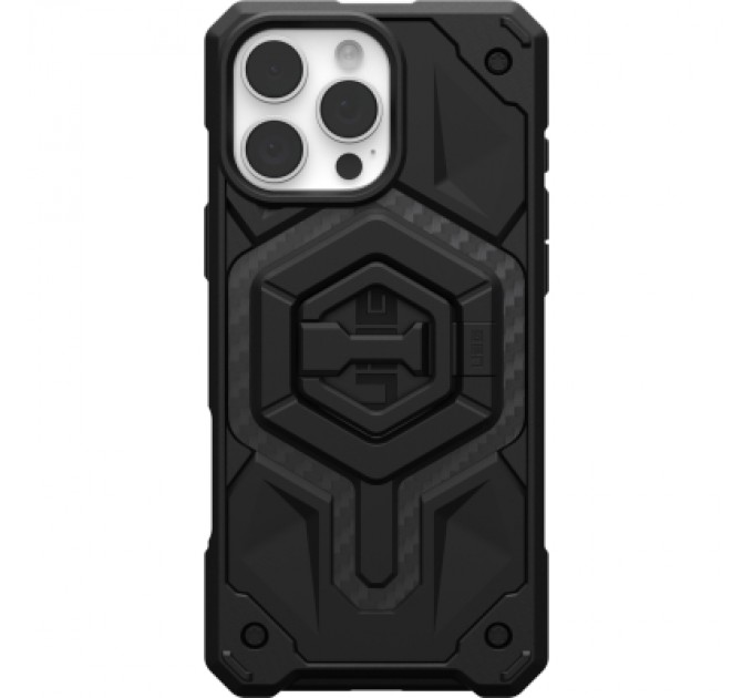 UAG Чохол до мобільного телефона UAG iPhone 16 Pro Max, Monarch Pro Magsafe Carbon Fiber/Black Stand (1144571BV01)