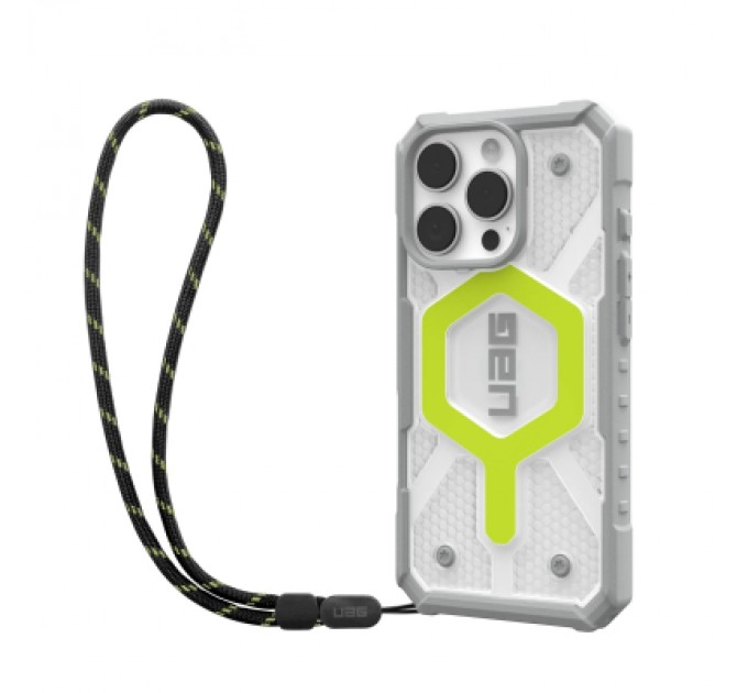 UAG Чохол до мобільного телефона UAG iPhone 16 Pro Pathfinder Clear Magsafe Active Neon Lanyard (1144641BV01)