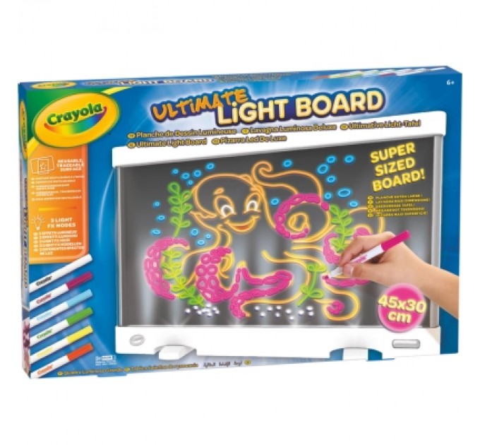 Crayola Набір для творчості Crayola Дошка для малювання з підсвічуванням у комплекті з фломастерами (74-7504-M)