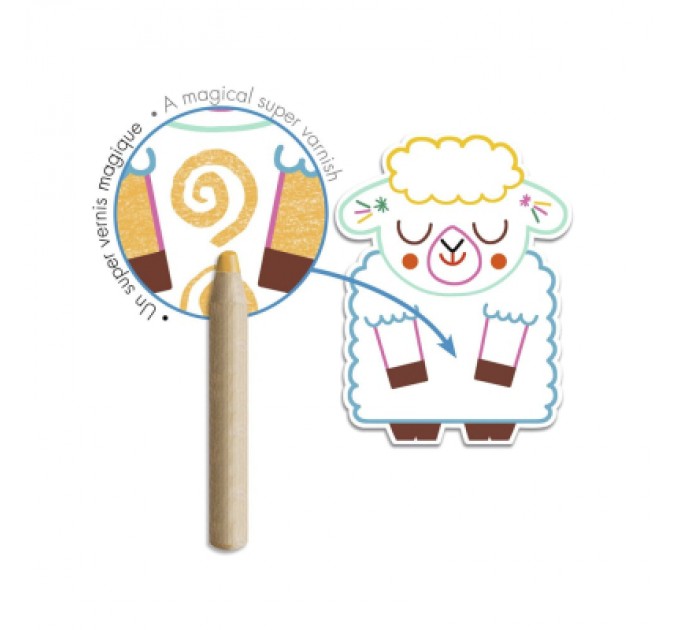 Djeco Набір для творчості Djeco Малювання Свійські тварини (DJ00061)