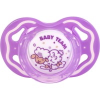 Пустушка Baby Team Силіконова ортодонтична від 6 місяців (4824428030113)
