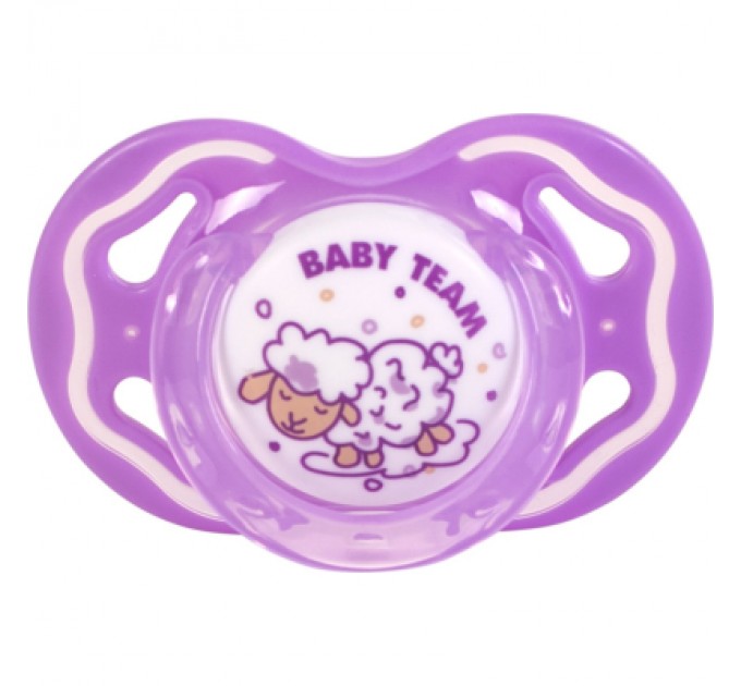Baby Team Пустушка Baby Team Силіконова ортодонтична від 6 місяців (4824428030113)