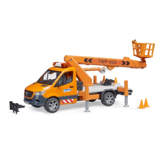 Bruder Спецтехніка Bruder MB Sprinter сервісної служби з телескопічною люлькою (02679)