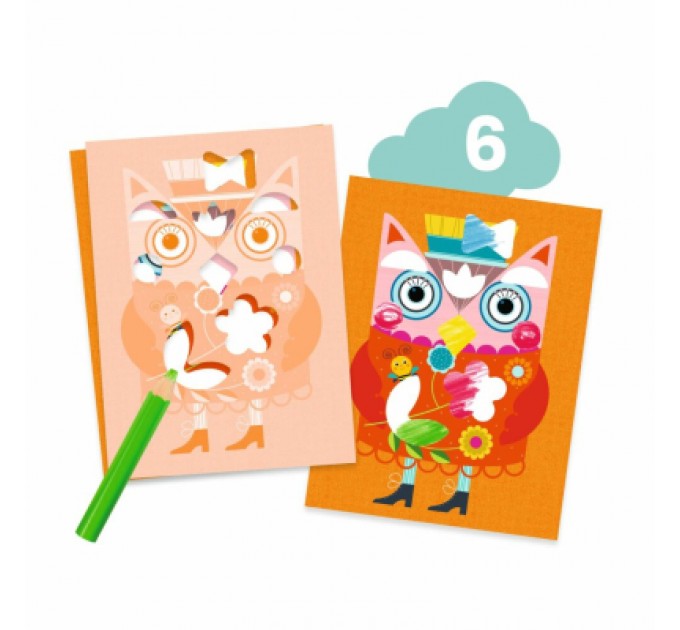 Djeco Набір для творчості Djeco Котик та його друзі (DJ09292)