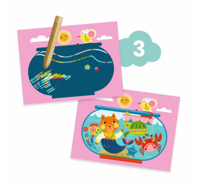 Djeco Набір для творчості Djeco Котик та його друзі (DJ09292)