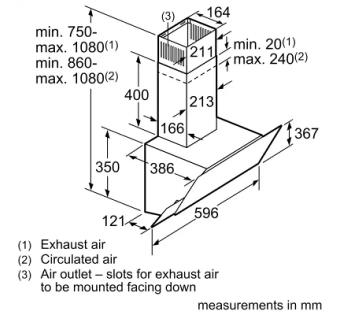 Bosch Витяжка кухонна Bosch DWK67PJ60T