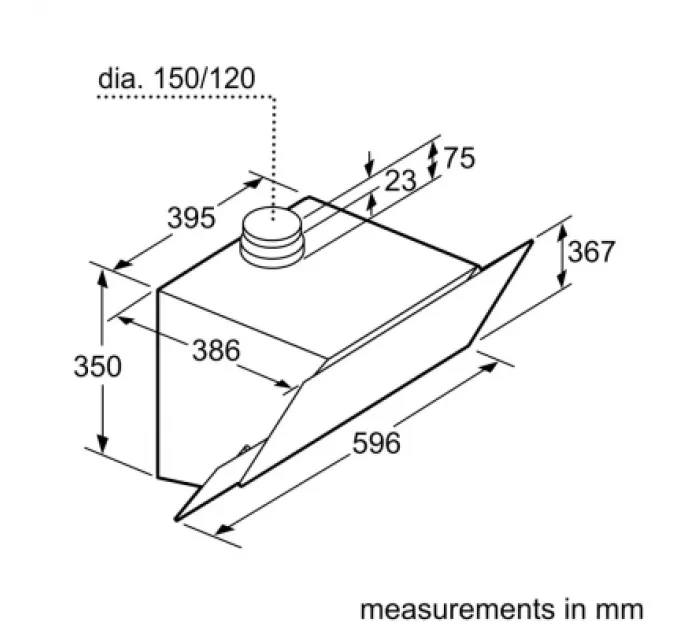 Bosch Витяжка кухонна Bosch DWK67PJ60T