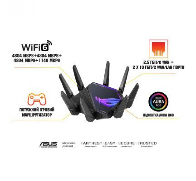 Маршрутизатор ASUS GT-AXE16000 (90IG06W0-MU2A10)