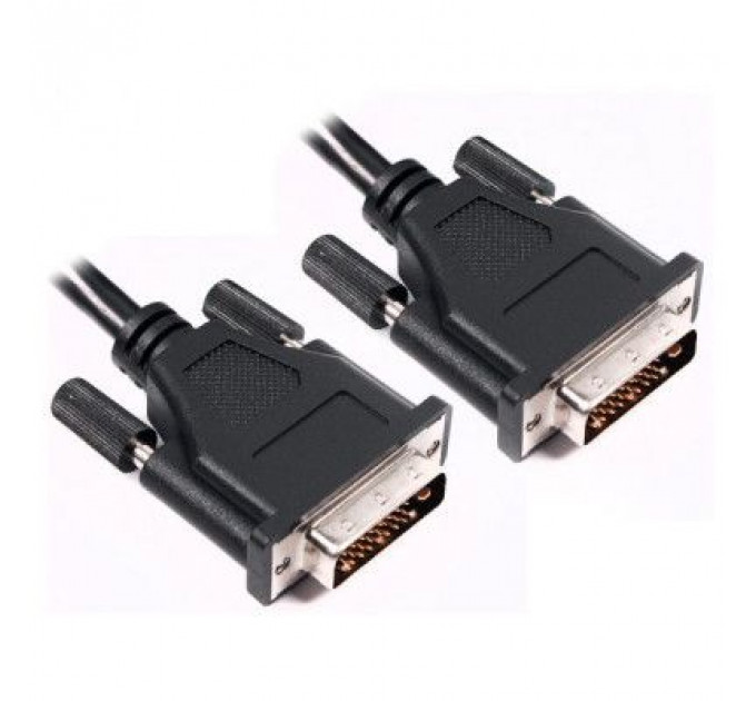 Кабель мультимедійний DVI-D to DVI-D 1.5m PowerPlant (KD00AS1283)
