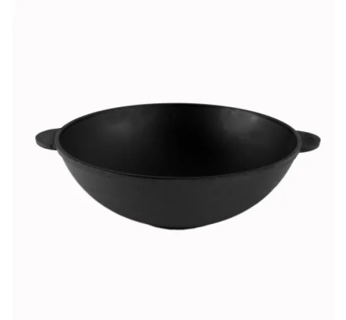 Brizoll Сковорода Brizoll чавунна WOK з чавунною кришкою 3,7 л 280х96 мм (W28-1)