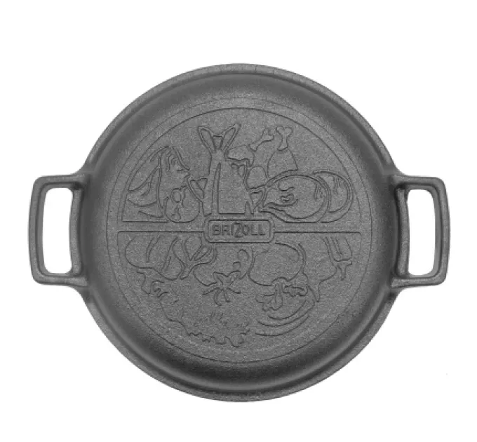 Brizoll Сковорода Brizoll Monolith чавунна з чавунною кришкою-сковородою 240х60 мм (M2460U-2)