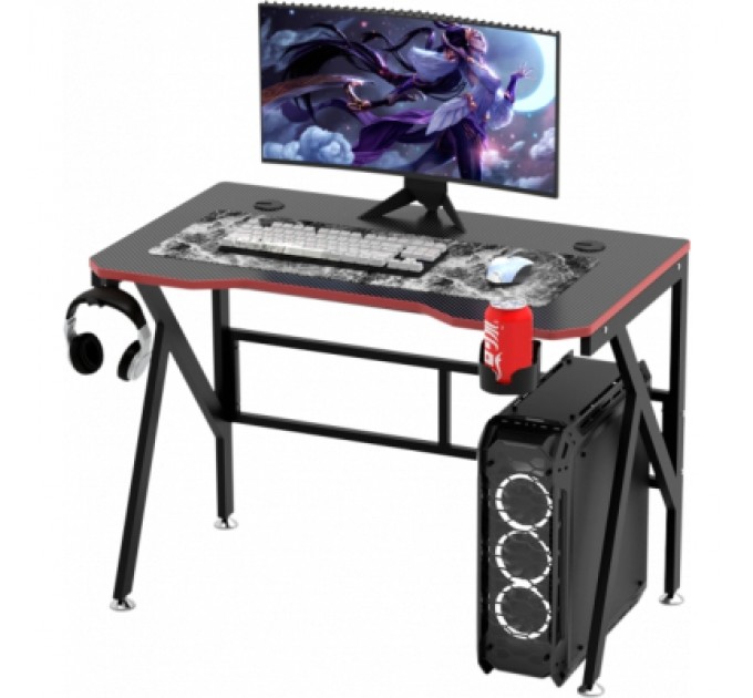 GT Racer Комп'ютерний стіл GT Racer T-1218 Black (T-1218 (120x60x73) Black)
