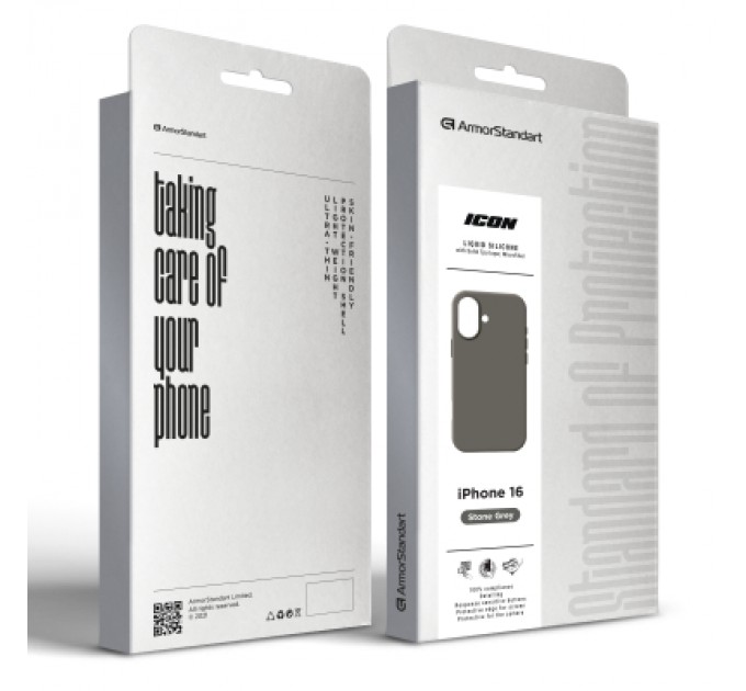 Armorstandart Чохол до мобільного телефона Armorstandart ICON2 MagSafe Apple iPhone 16 Stone Grey (ARM81311)