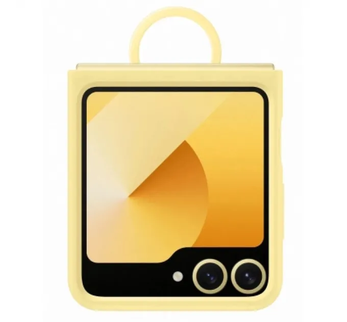 Samsung Чохол до мобільного телефона Samsung Silicone Cover with Ring Samsung Galaxy Flip 6 Yellow (EF-PF741TYEGUA)