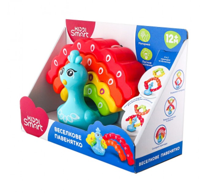 Kiddi Smart Розвиваюча іграшка Kiddi Smart Веселкове павенятко (4508-KS)
