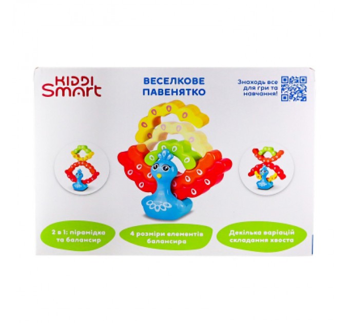 Kiddi Smart Розвиваюча іграшка Kiddi Smart Веселкове павенятко (4508-KS)