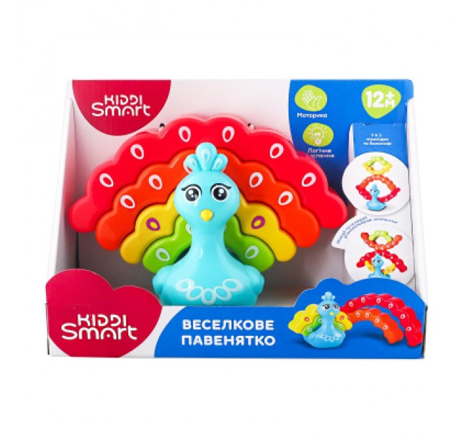 Kiddi Smart Розвиваюча іграшка Kiddi Smart Веселкове павенятко (4508-KS)