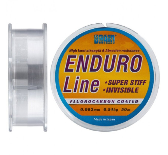 Brain Волосінь Brain Enduro 50 m 0,082 mm #0.25, 0.54 kg, 1.2 lb, ц.: smoke (1858.70.06)