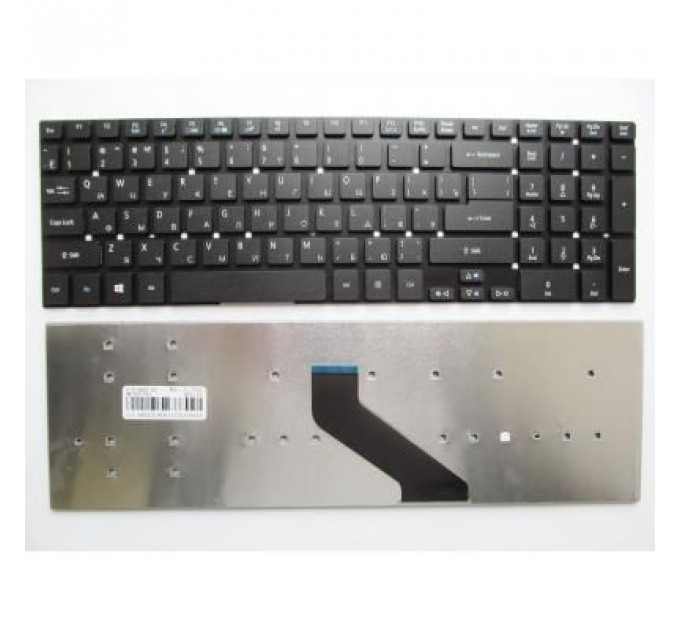 Клавіатура ноутбука Acer Aspire 5755G/E1-522/E1-731 Series черная без рамки UA (A43357)