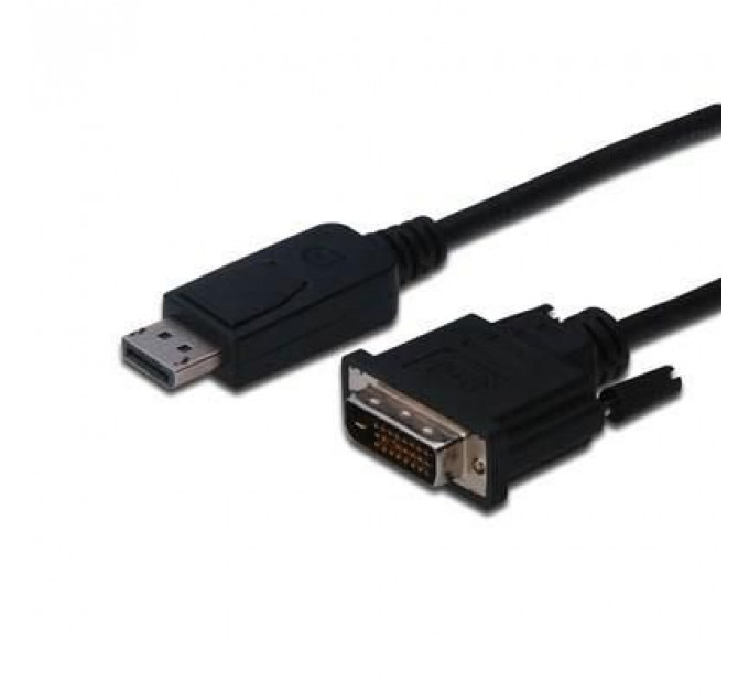 Кабель мультимедійний Display Port to DVI 24+1pin, 2.0m Digitus (AK-340301-020-S)