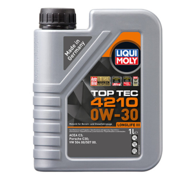 Liqui Moly Моторна олива Liqui Moly HC-cинтетическое моторное масло - Top Tec 4210 SAE 0W-30 1л. (21604)