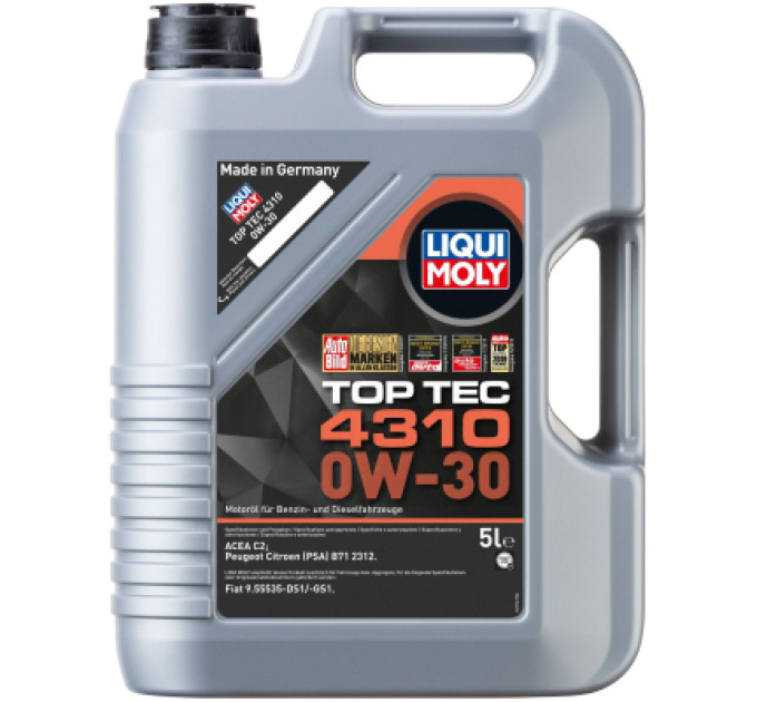 Liqui Moly Моторна олива Liqui Moly Top Tec 4310 0W-30 5л. (2362)