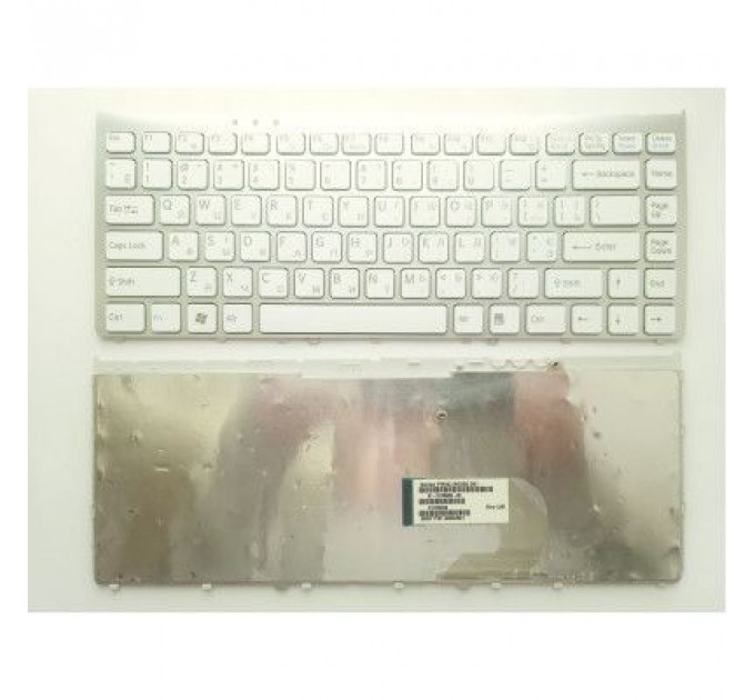 Клавіатура ноутбука Sony VGN-FW series белая UA (A43345)