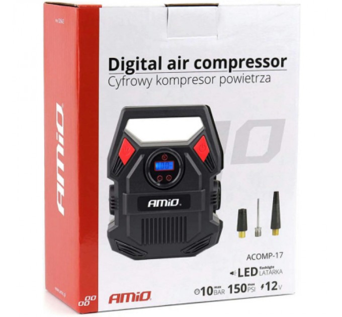 AMiO Автомобільний компресор AMiO 12V ACOMP-17 (02642)
