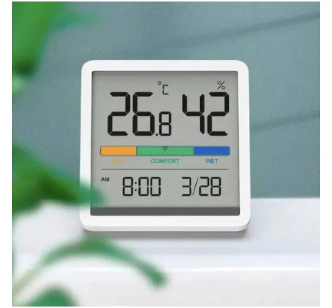 Xiaomi Метеостанція Xiaomi Miiiw Temperature Humidity Clock White S210 (MW22S06)