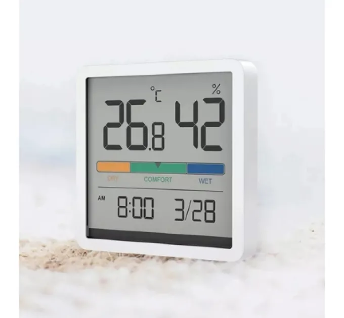 Xiaomi Метеостанція Xiaomi Miiiw Temperature Humidity Clock White S210 (MW22S06)