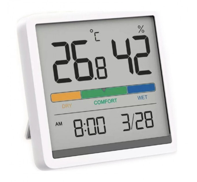 Xiaomi Метеостанція Xiaomi Miiiw Temperature Humidity Clock White S210 (MW22S06)