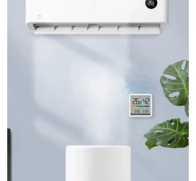 Xiaomi Метеостанція Xiaomi Miiiw Temperature Humidity Clock White S210 (MW22S06)